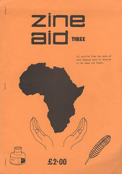 ZINE AID magazine side cover Issue 3  1986