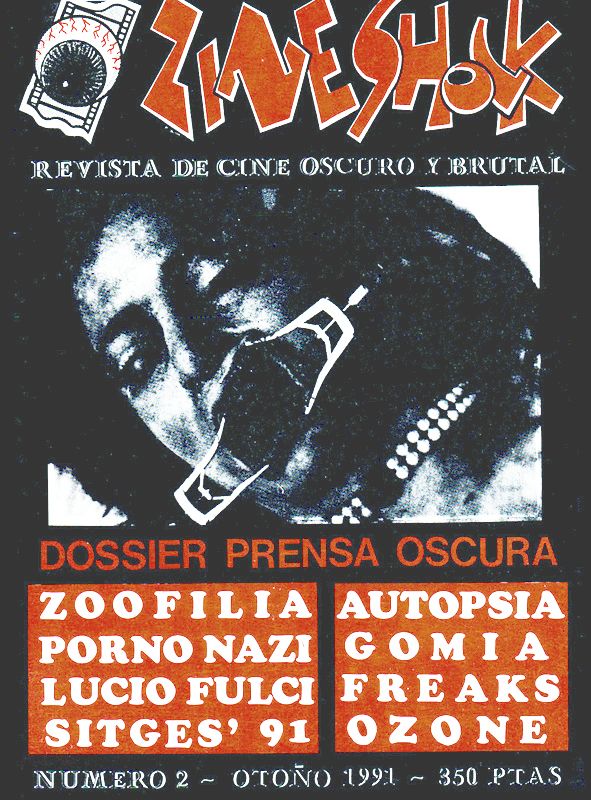 ZINESHOCK magazine cover Issue 2 Autumn 1991