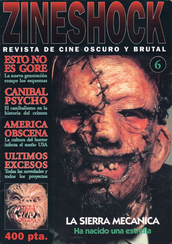 ZINESHOCK magazine side cover Issue 6   1995
