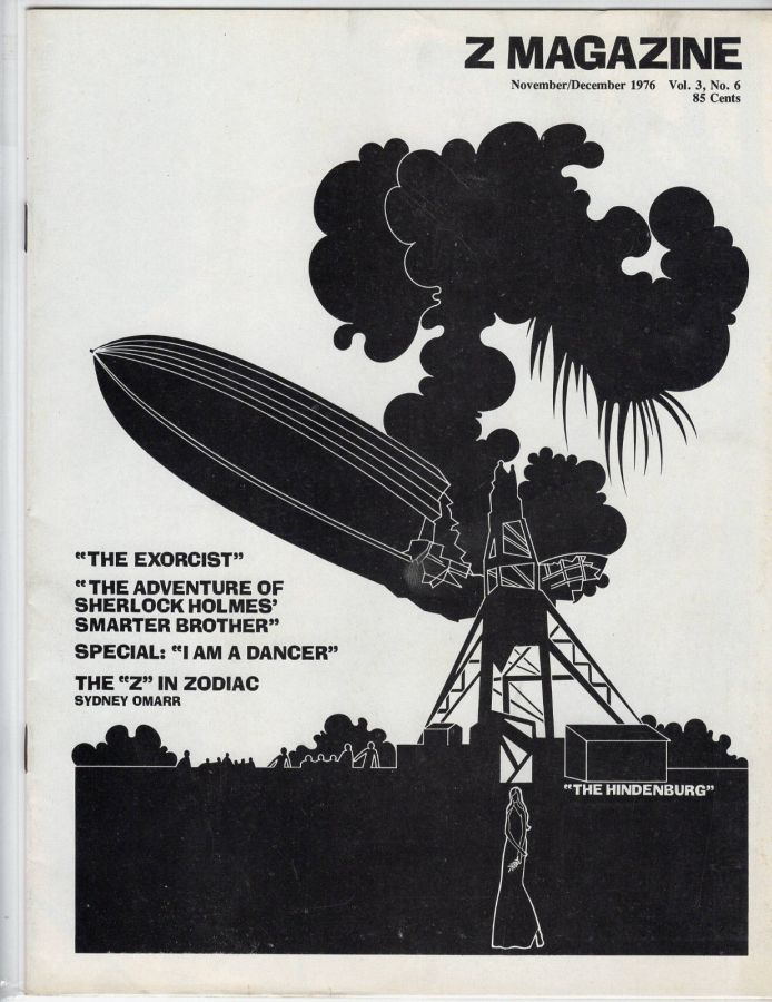 Z MAGAZINE magazine side cover  November/December 1976
