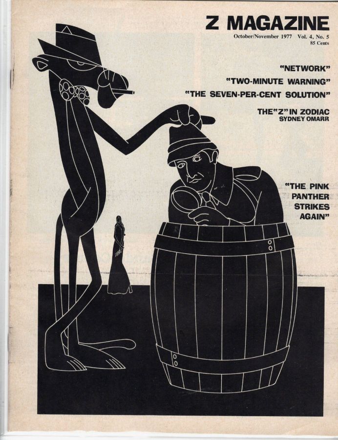 Z MAGAZINE magazine side cover  October/November 1977
