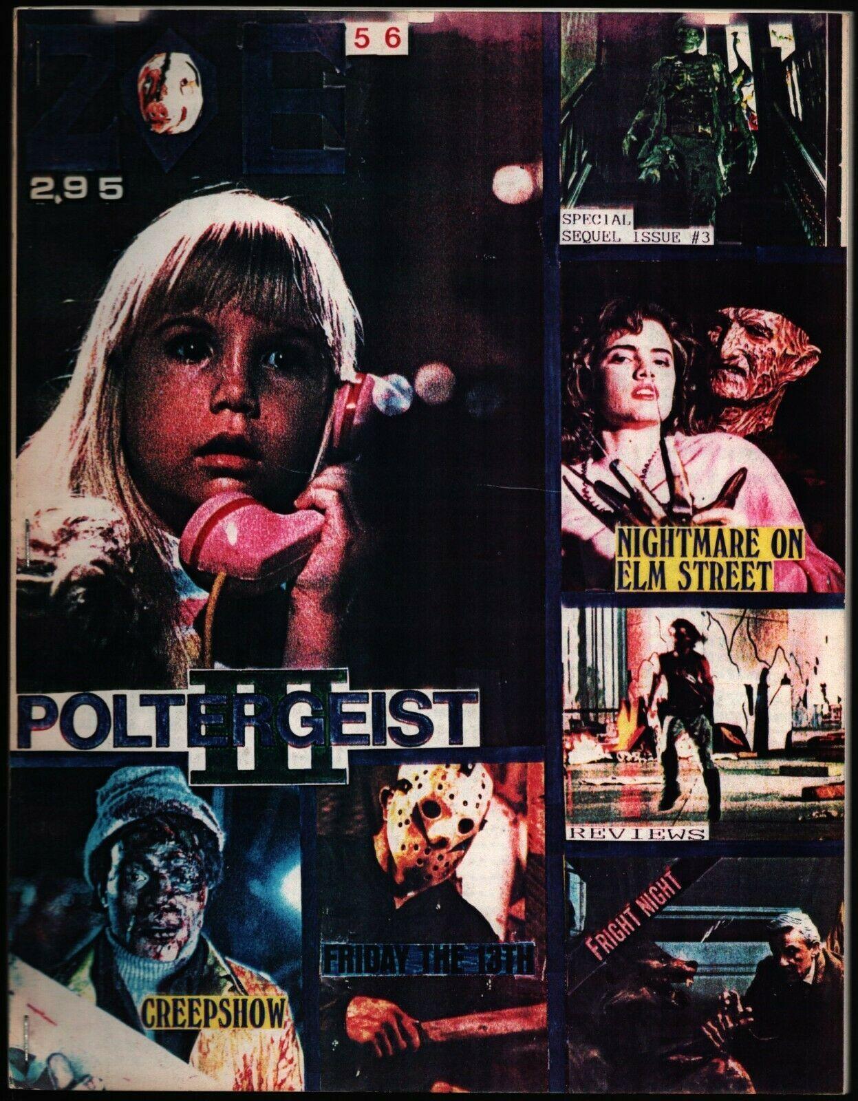 ZONES OF EVIL magazine side cover Issue 56 October 1987