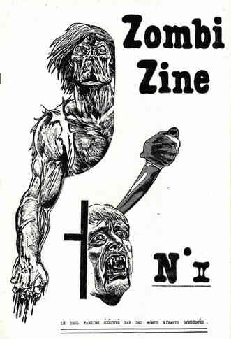 ZOMBI ZINE magazine side cover Issue 2  1982