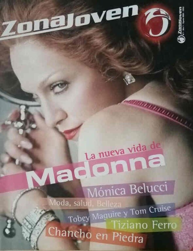 ZONA JOVEN magazine side cover  August 2004
