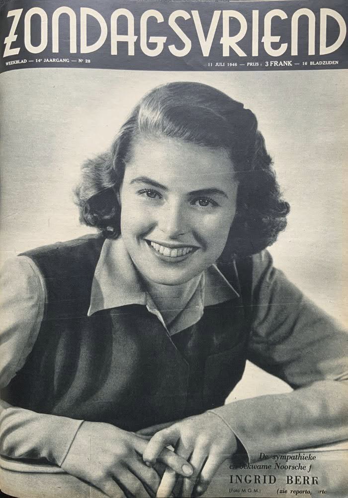 ZONDAGSVRIEND magazine side cover Issue 28 11 July 1946