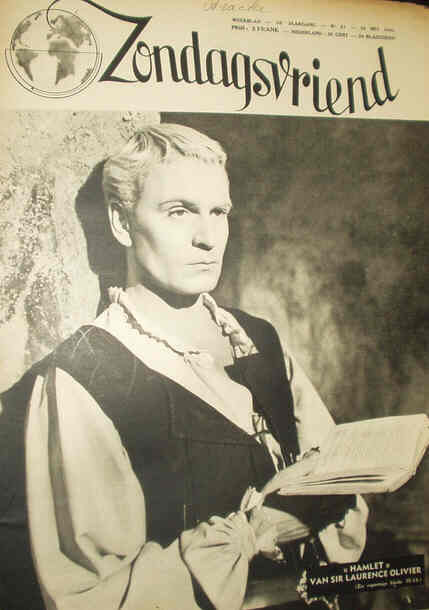 ZONDAGSVRIEND magazine side cover Issue 21 20 May 1948