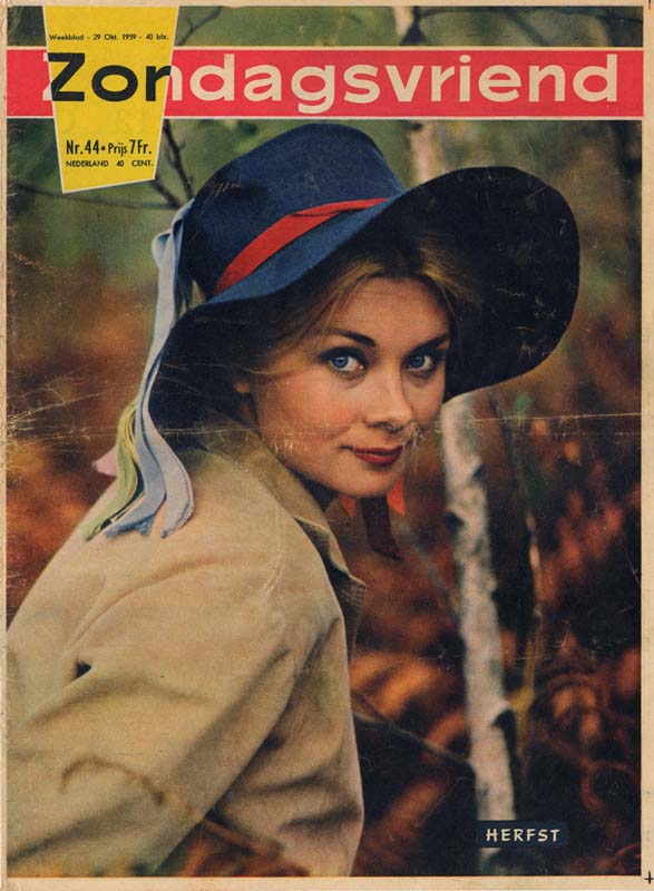 ZONDAGSVRIEND magazine side cover Issue 44 29 October 1959