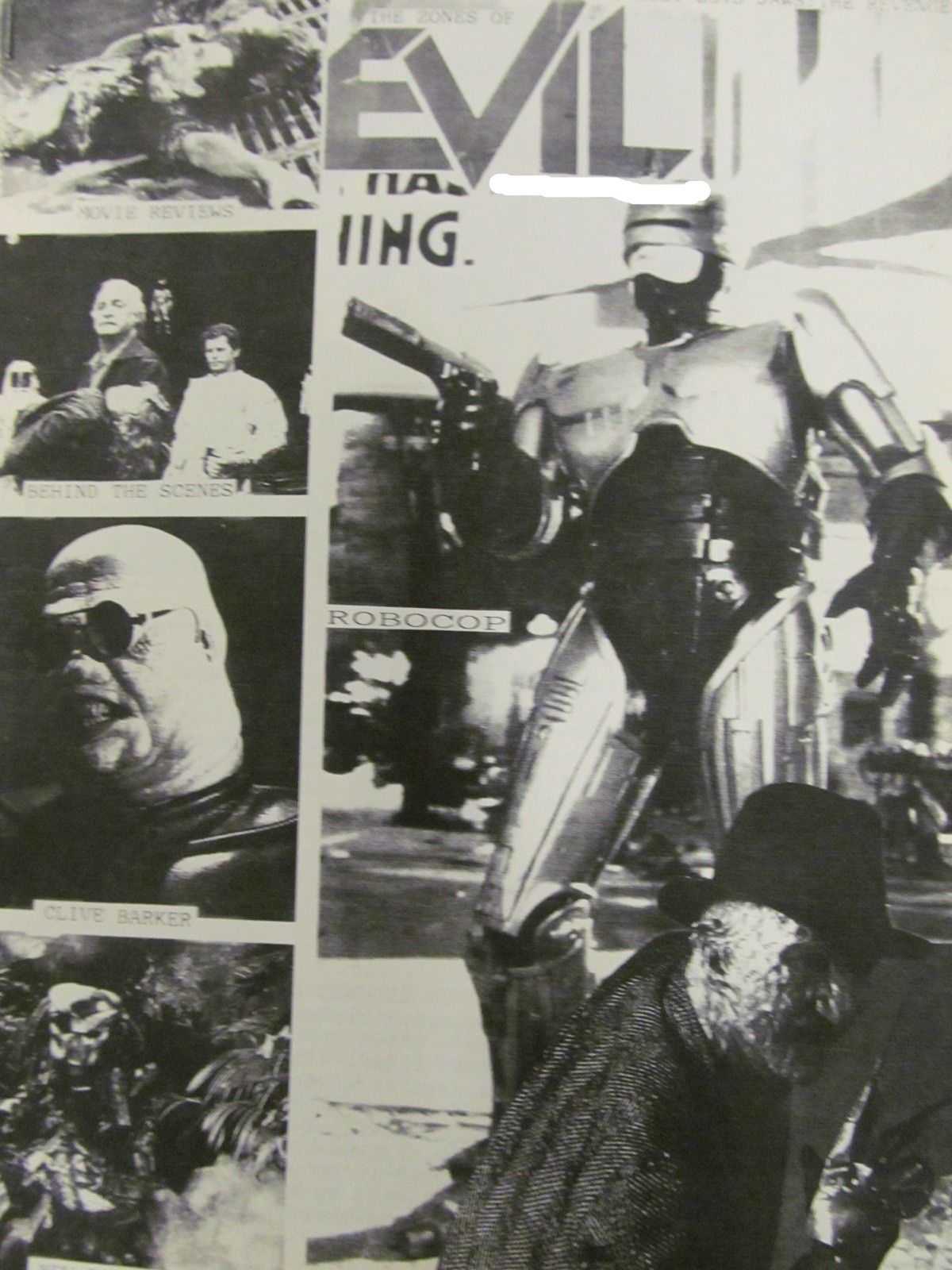 ZONES OF EVIL magazine side cover Issue 53   1987