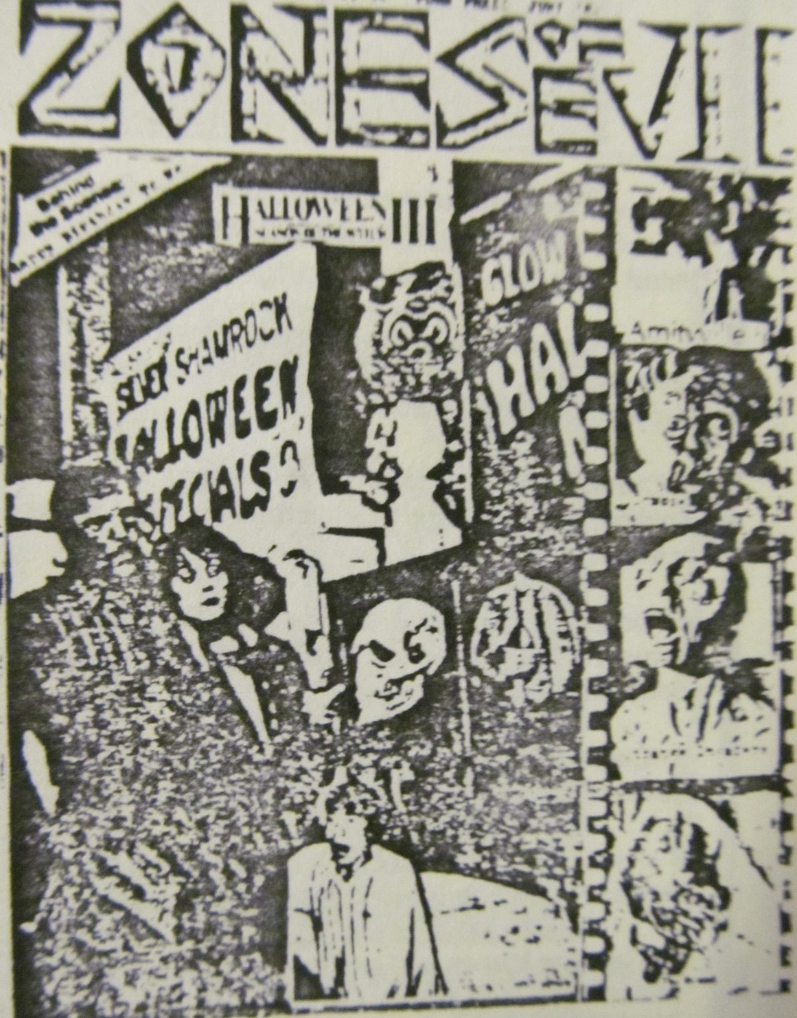 ZONES OF EVIL magazine side cover Issue 27   1984