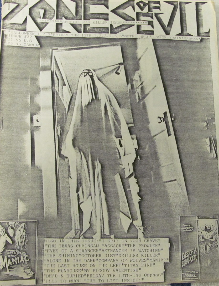 ZONES OF EVIL magazine side cover Issue 37   