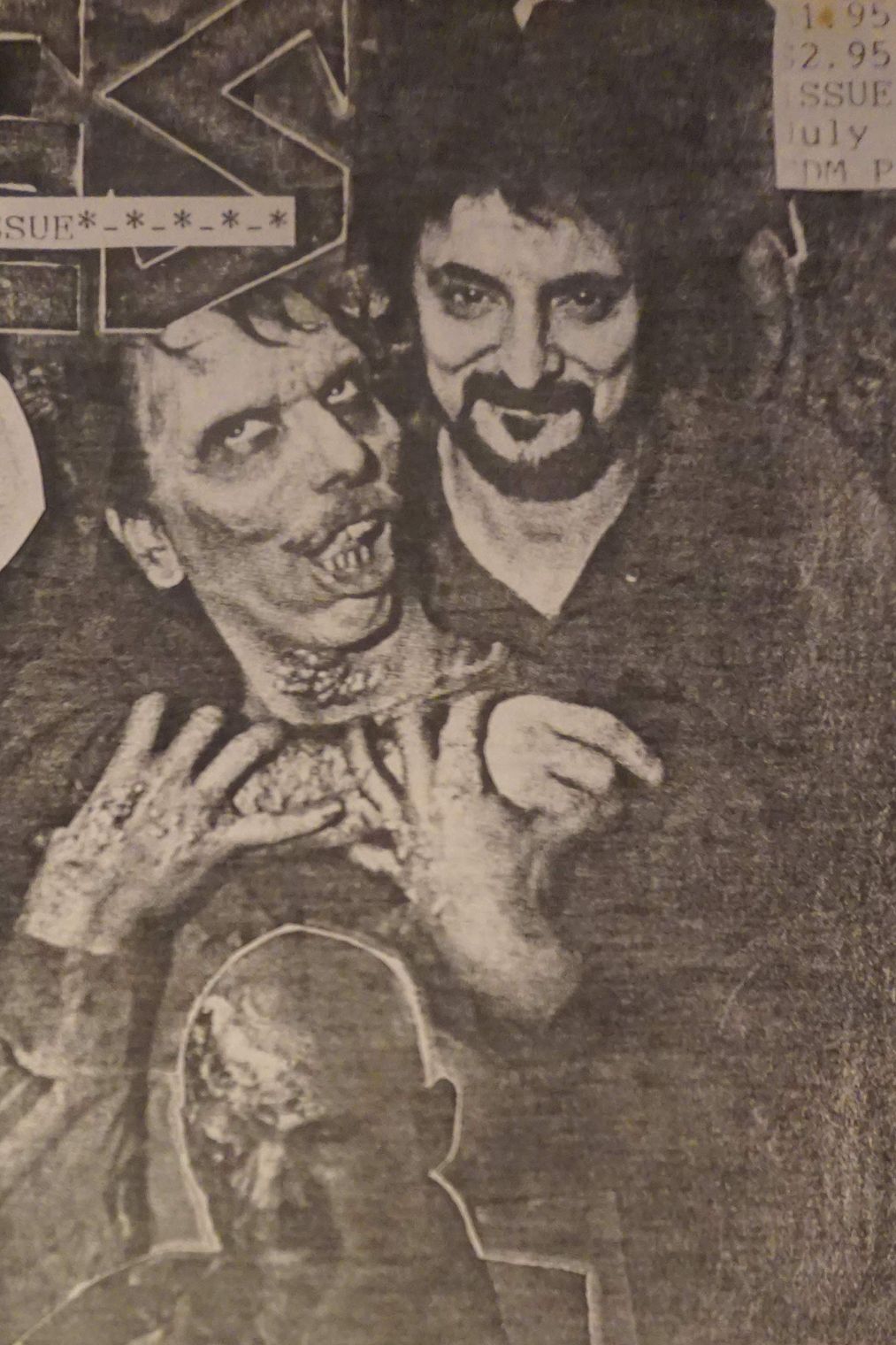 ZONES OF EVIL magazine side cover Issue 40  July 1985