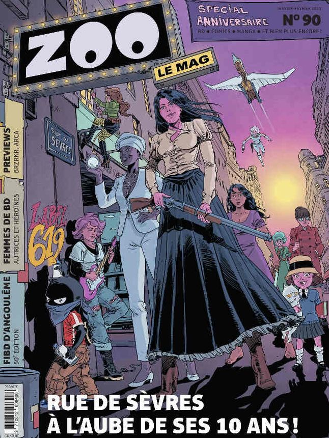 ZOO (2000s) magazine side cover Issue 90  January/February 2023