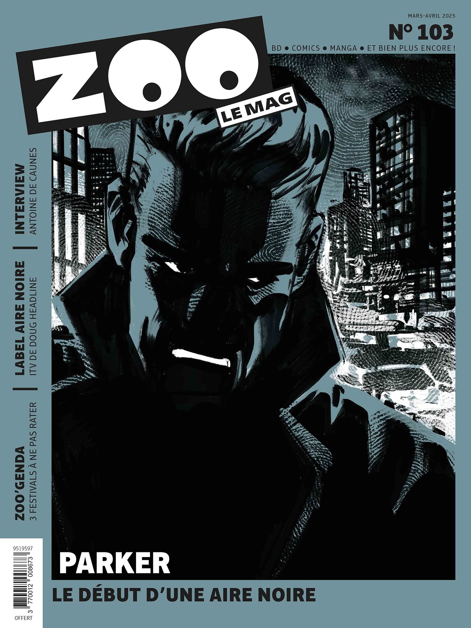 ZOO (2000s) magazine side cover Issue 103  March/April 2025