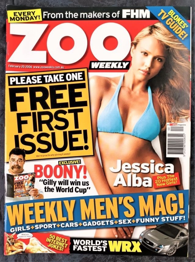 ZOO WEEKLY AUSTRALIA magazine side cover 20 February 2006