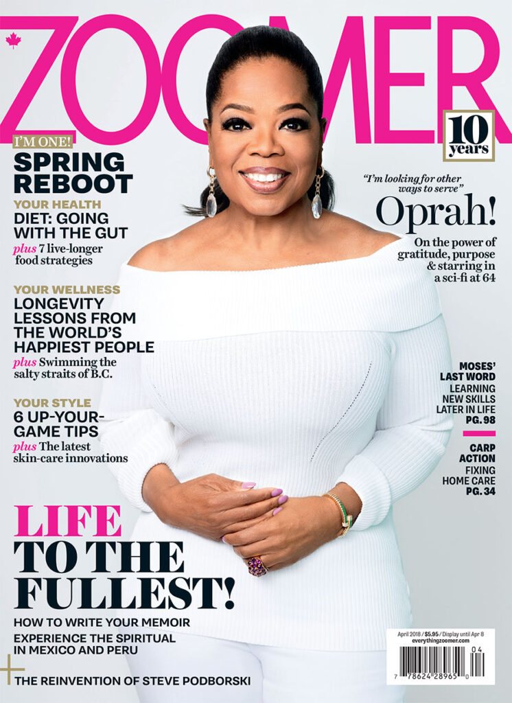 ZOOMER magazine cover  April 2018