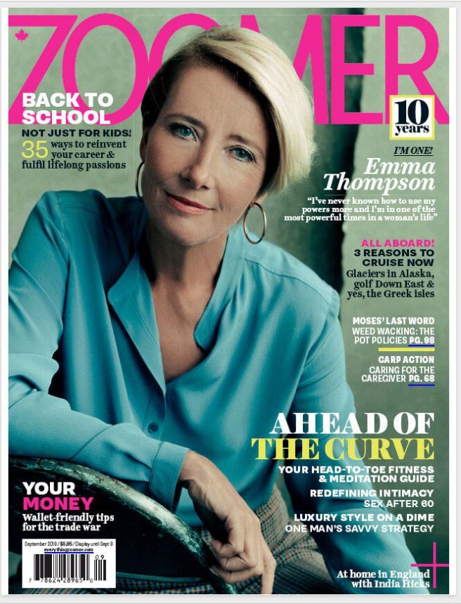 ZOOMER magazine side cover  September 2018
