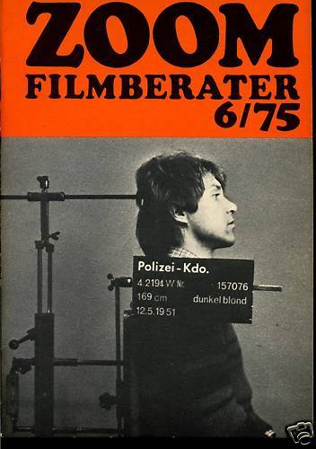 ZOOM FILMBERATER magazine side cover Issue 6   1975
