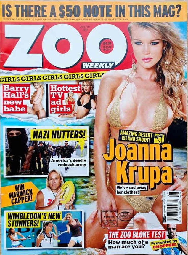 ZOO WEEKLY AUSTRALIA magazine side cover 29 June 2009