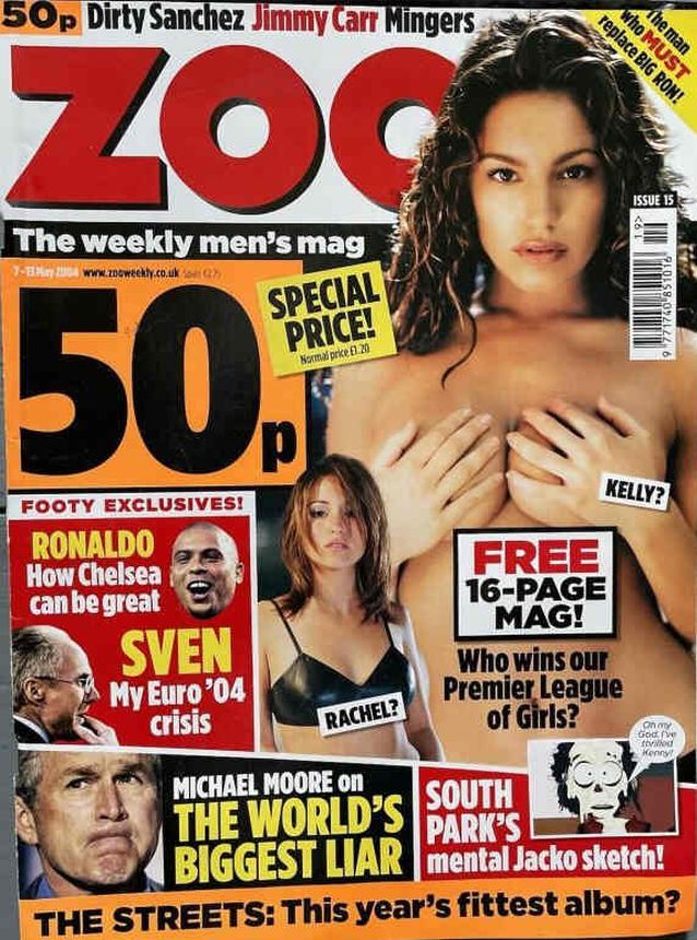 ZOO WEEKLY UK magazine side cover Issue 15 7 May 2004