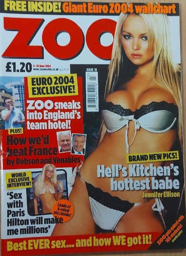 ZOO WEEKLY UK magazine side cover Issue 19 4 June 2004