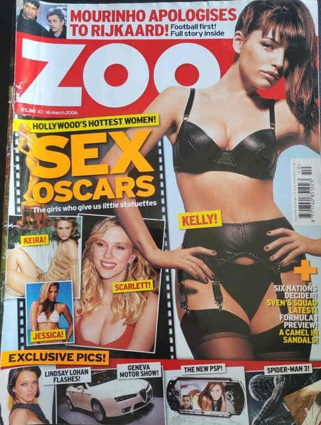 ZOO WEEKLY UK magazine side cover 10 March 2006