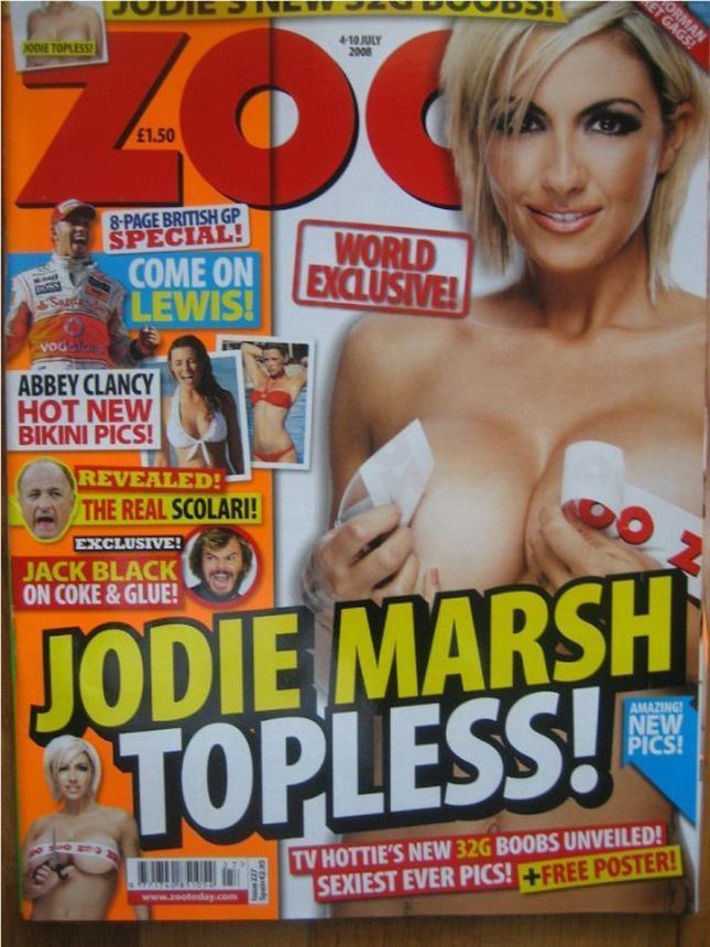 ZOO WEEKLY UK magazine side cover 4 July 2008