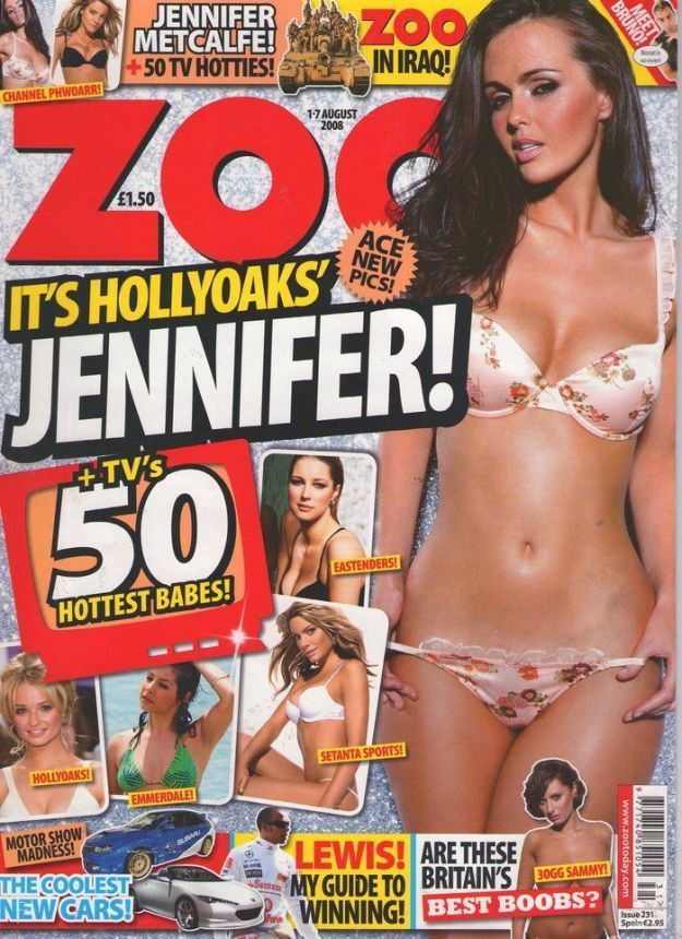 ZOO WEEKLY UK magazine side cover 1 August 2008