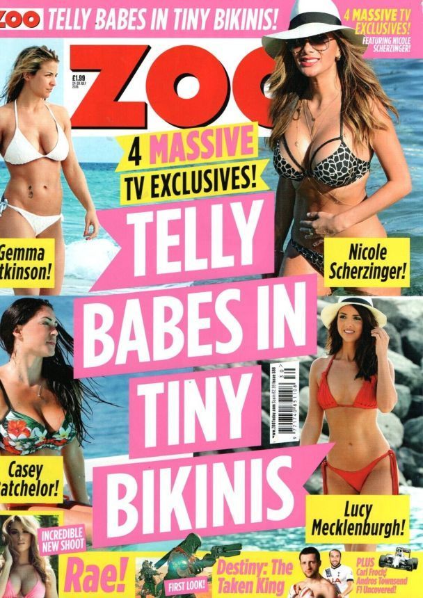 ZOO WEEKLY UK magazine side cover 24 July 2015