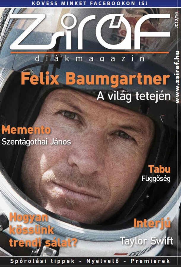 ZSIRAF DIAKMAGAZIN magazine side cover  October 2012