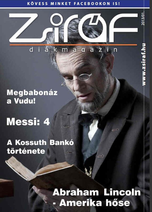 ZSIRAF DIAKMAGAZIN magazine side cover  January 2013