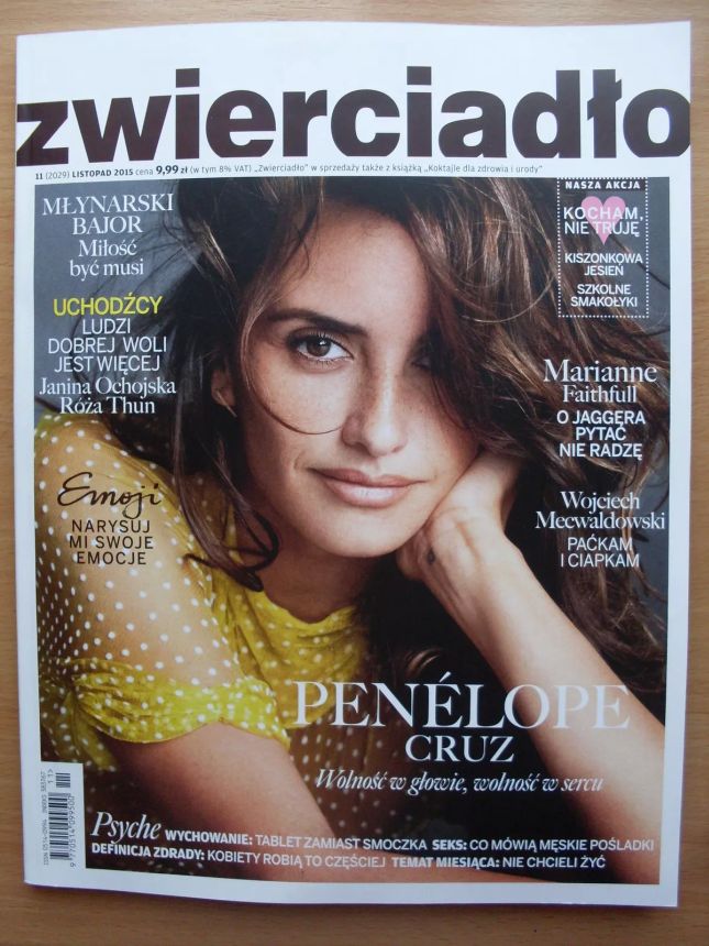 ZWIERCIADLO magazine side cover  November 2015