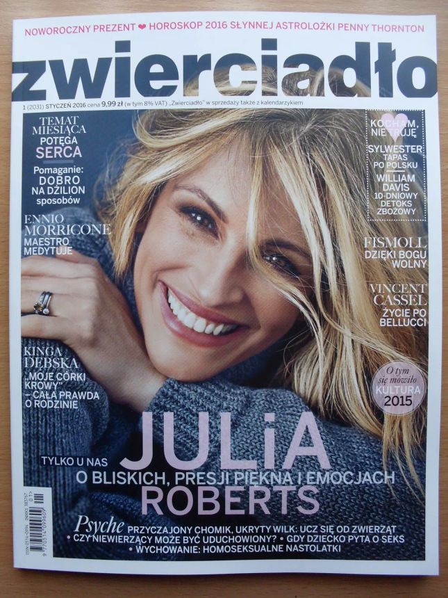 ZWIERCIADLO magazine side cover  January 2016