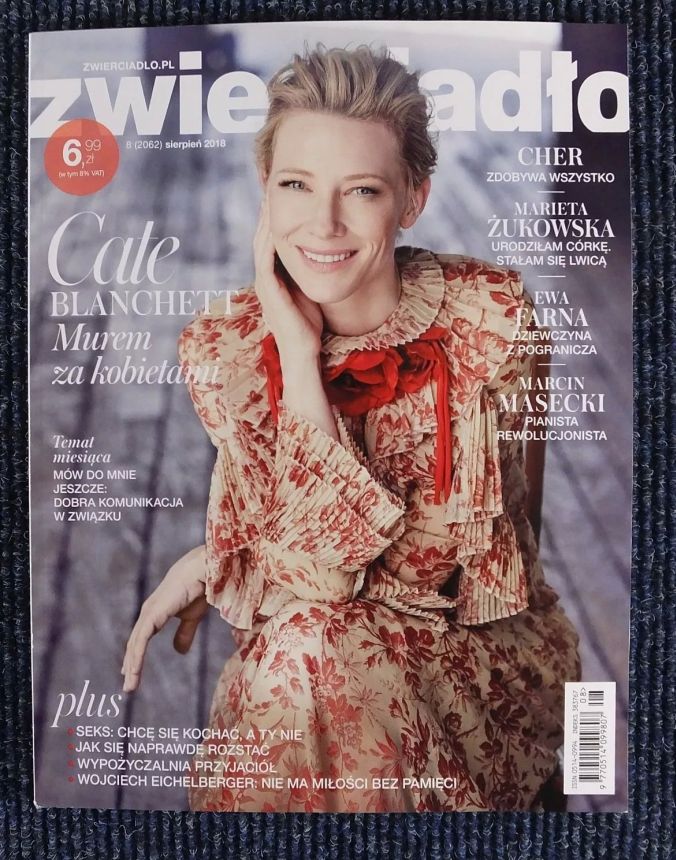 ZWIERCIADLO magazine side cover  August 2018