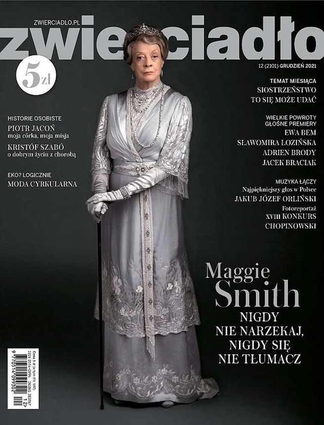 ZWIERCIADLO magazine side cover  December 2021