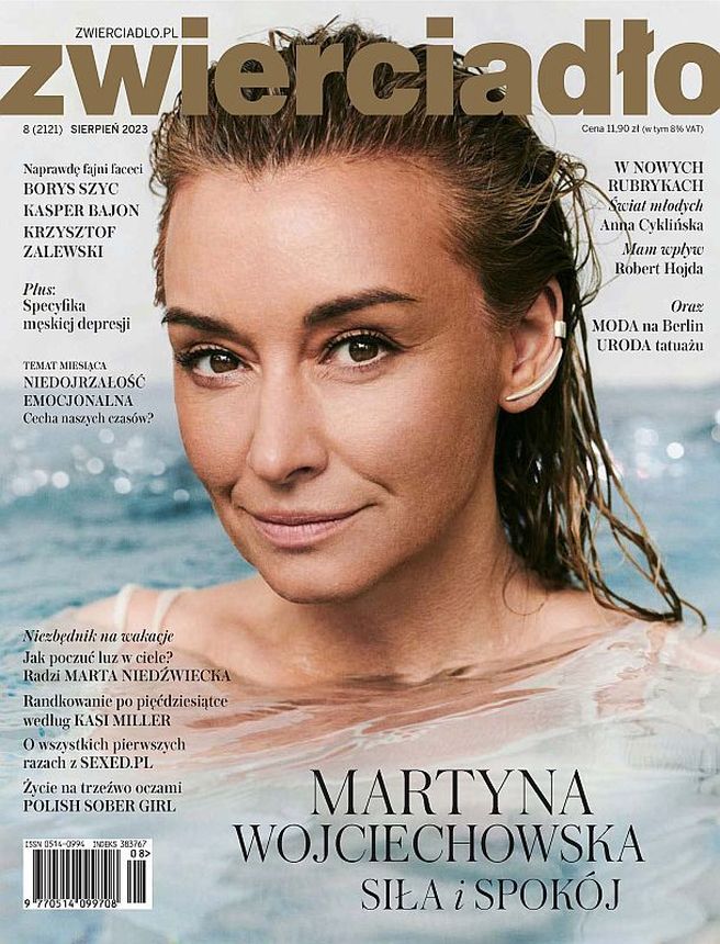 ZWIERCIADLO magazine side cover  August 2023