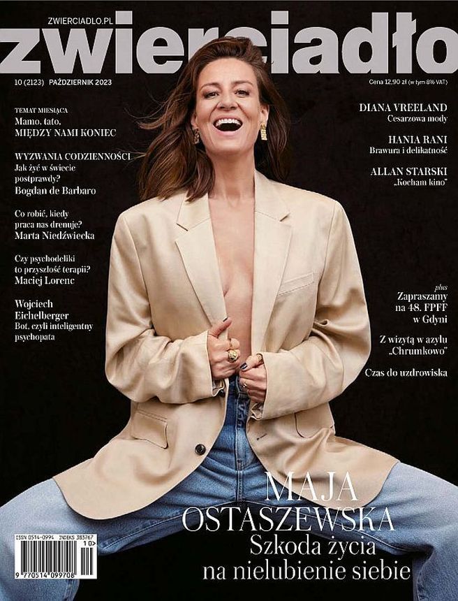 ZWIERCIADLO magazine side cover  October 2023